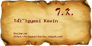 Tölgyesi Kevin névjegykártya